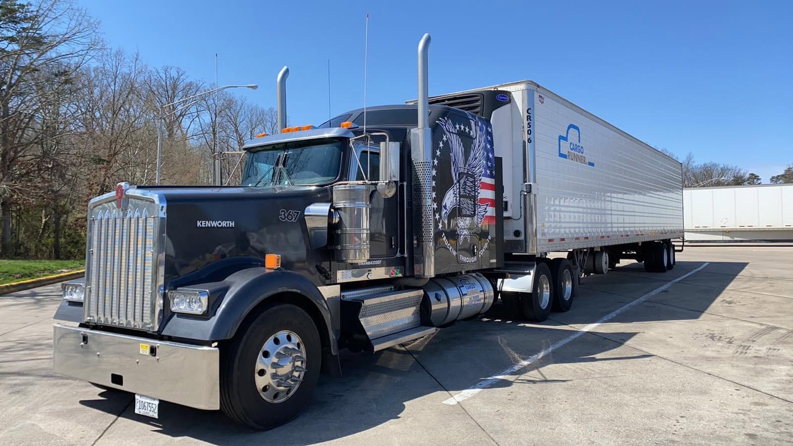 Cargo Runner Kenworth hauling a refrigerated trailer