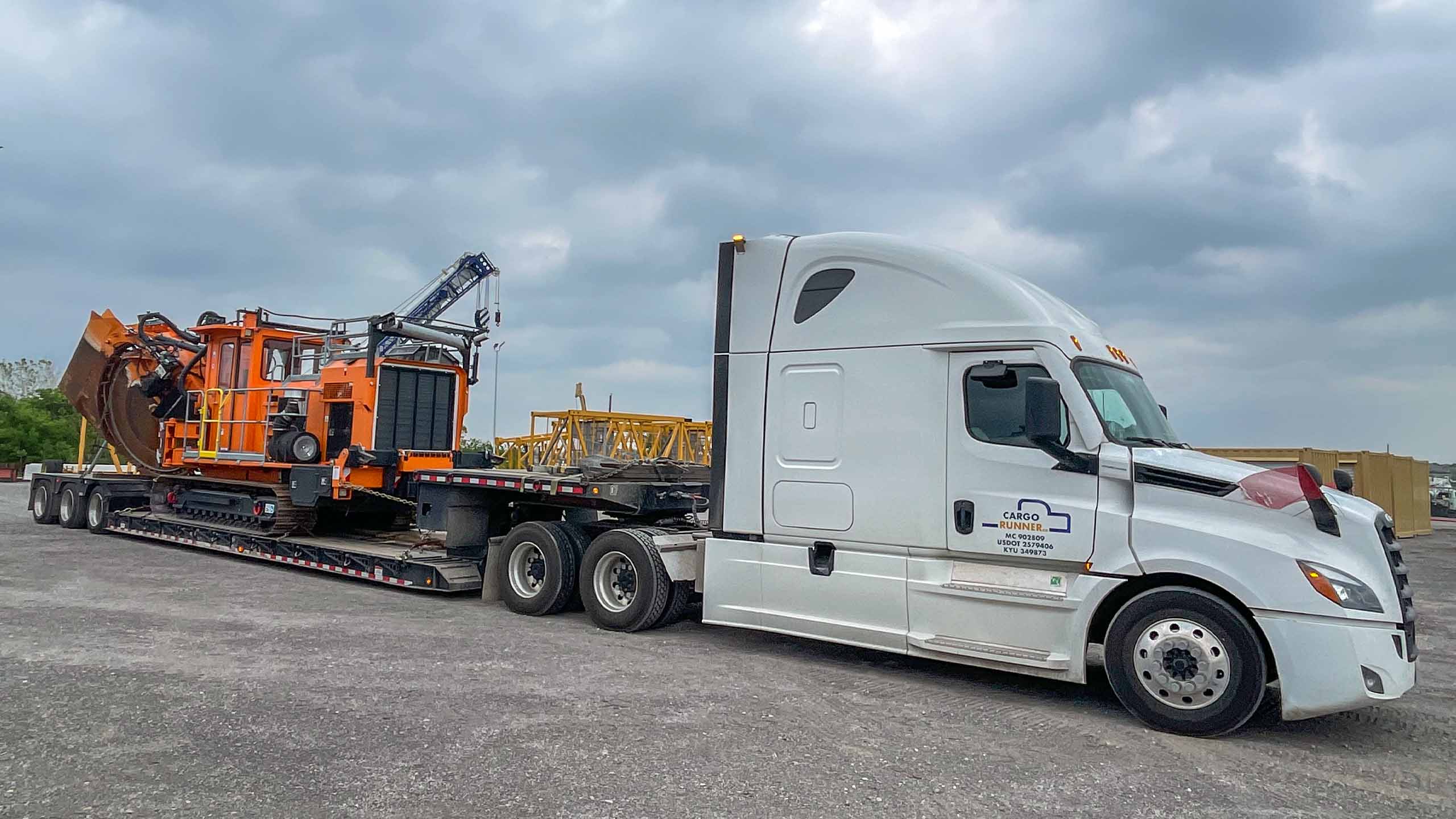 Cargo Runner heavy-haul truck carrying industrial equipment