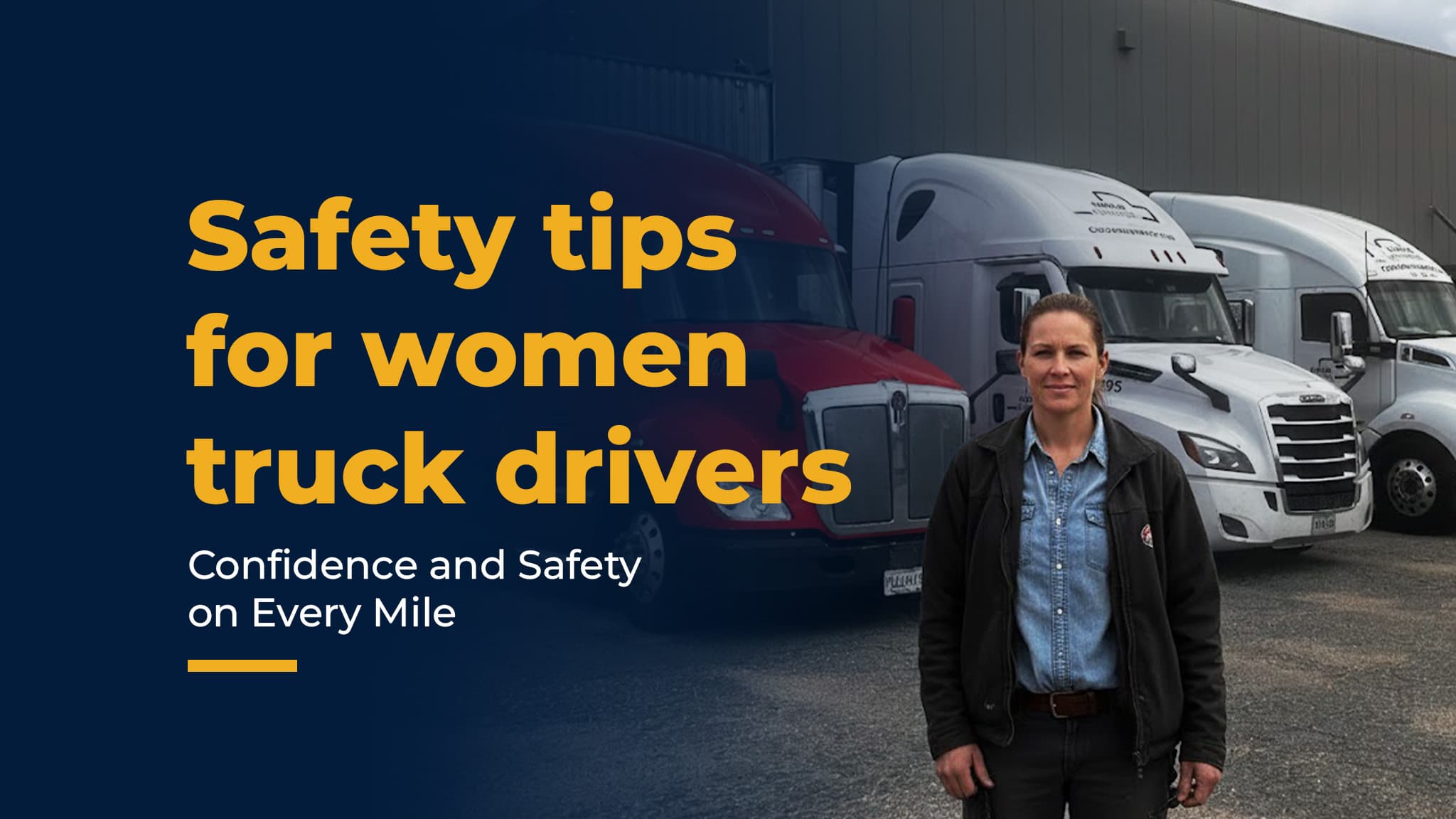 Safety tips for women truck drivers